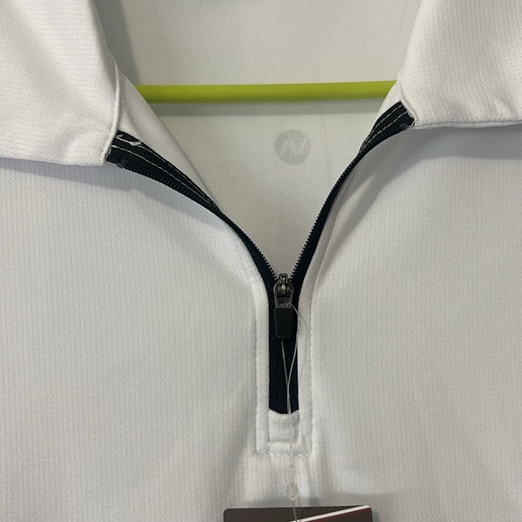 White Sleeveless Women's Golf Top - Picture 4 of 7